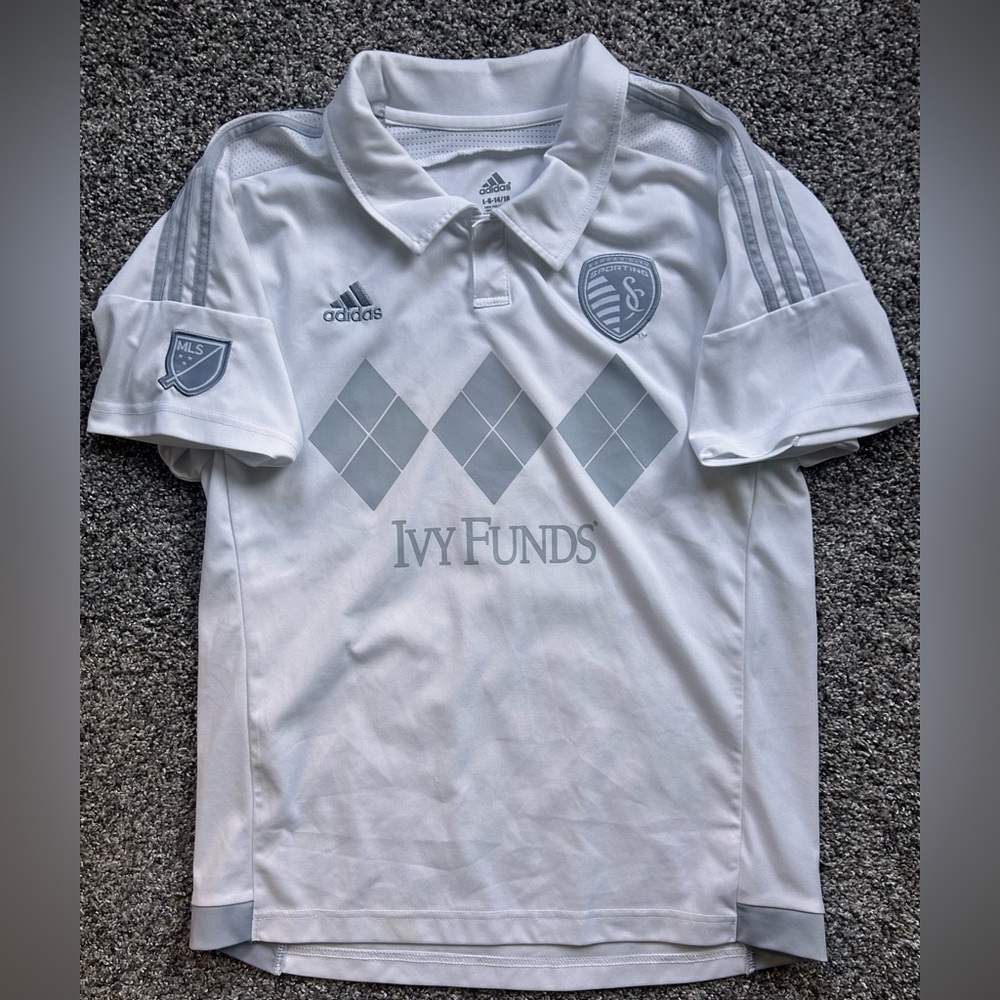 Sporting KC 2017 Youth Large Alternate Adidas Replica Soccer Jersey